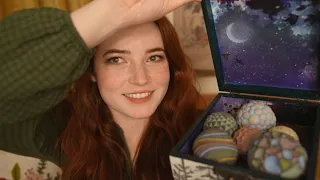 ASMR Show & Tell (sand spheres, tracing, tapping, soft spoken rambles)