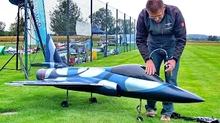 STUNNING GIANT RC CHENGDU FC-1 SCALE MODEL TURBINE JET FLIGHT DEMONSTRATION