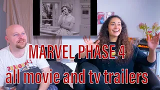 ALL Marvel movies & tv trailers | watching the phase 4 and 5 presentation coming out 2021 - 2023