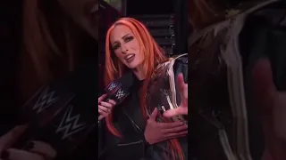 Becky Lynch WWE RAW Backstage Segment #wwe #beckylynch #wweraw