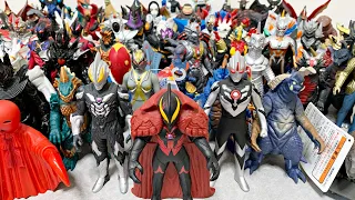 [まるで怪獣墓場！] ウルトラ怪獣シリーズ大集合！持ってる全ソフビを並べてみた。