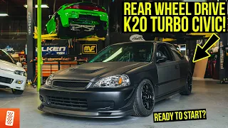 Building a Rear Wheel Drive, K20 Turbocharged Honda Civic EK Hatchback Race Car- Reassembly Part 7