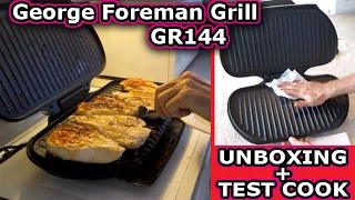 George Foreman Grill GR144 UNBOXING and Test Cook Bulk Food Storage GR2144P