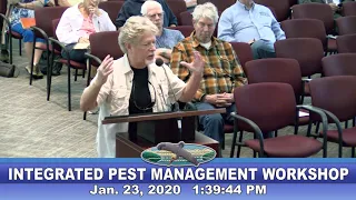 January 23, 2020 City Council - Integrated Pest Management Systems Workshop