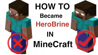 How To Become HeroBrine In MineCraft Pe Mod #minecraftgaming #shorts