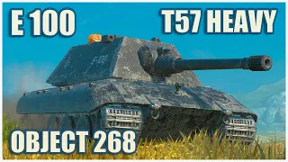 E 100, T57 Heavy & Object 268 • WoT Blitz Gameplay