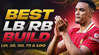 *UPDATED* BEST FULLBACK (LB/RB) BUILD FOR LVL 25,50,75 & 100 | EAFC 24 Clubs