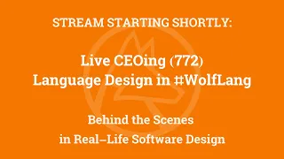 Live CEOing Ep 772: Language Design in the Wolfram Language [Engine Connectivity Engineering]