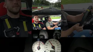 Honda Civic SCREAMING Past Porsches! #nurburgring #k20 #typeR