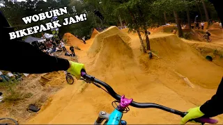 Riding these INSANE DIRT JUMPS and Downhill Tracks at Woburn Jam 2021!