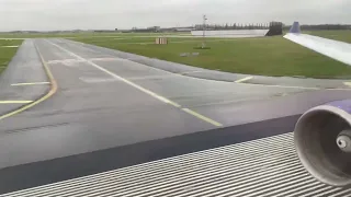Landing a Delta A330 on Amsterdam’s SHORTEST RUNWAY! Max Braking / FULL STOP on the Runway!!!