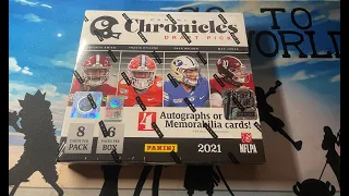 2021 PANINI CHRONICLES DRAFT PICKS FOOTBALL FOTL HOBBY BOX OPENING