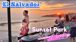 😱Exploring Surf City Sunset Park,El Salvador 🇸🇻2024