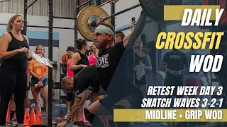 Snatch Waves 3-2-1 | Midline + Grip WOD