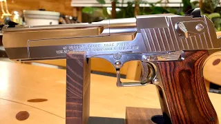 Tokyo Marui DESERT EAGLE .50AE / Chrome Stainless / Wood Grip