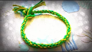 DIY crafts: How to make a friendship bracelet with a cardboard loom | DIY Kumihimo Bracelets