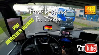 POV Driving Mercedes Actros. Last ride with this truck. 4K