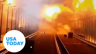 Crimea bridge damaged in explosion, cutting off Russia's supply route | USA TODAY