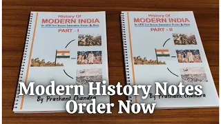 Modern History For UPSC | Modern History Handwritten Notes By Prashant Chandra | IAS Modern History