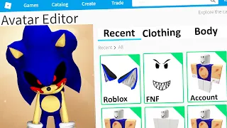 MAKING FRIDAY NIGHT FUNKIN SONIC.EXE a ROBLOX ACCOUNT (FNF)