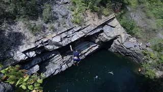 65 foot Cliff Jumps|Slatington Quarry Part 1 2017