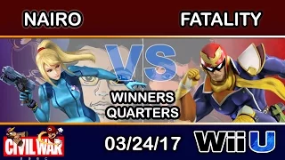2GGC: Civil War - NRG | Nairo (Zero Suit Samus) Vs. FS | Fatality (Captain Falcon) Winners Quarters