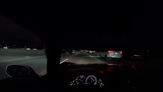 C6 Corvette (Night POV Drive) Straight pipes