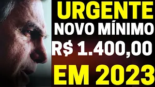 Bolsonaro Afirma Aumento do Salário Mínimo Para R$ 1.400,00 Em 2023 - Você Acredita?