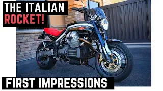 First Ride: Moto Guzzi Griso 2007 Walk Around, Impressions, Zard Exhaust, 0-60 mph, Sound