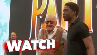 Black Panther: Chadwick Boseman & Stan Lee Sign Autographs at Comic Con 2016 | ScreenSlam