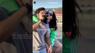 Özge Gürel Serkan Çayoğlu dan romantik bir paylaşımı yaptı #özgegürel #serkançayoğlu #story