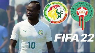 SÉNÉGAL vs MAROC // FIFA 22 PS5 Gameplay Ultimate PC MOD