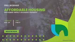 Affordable housing providers’ impact on energy poverty