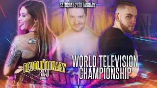 Carlisle vs Ste vs Reed - UKW World Television Championship: UKW Revolutionary Road - 28-01-23