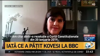 kovesi umilita la BBC, intr-un interviu pe bune.