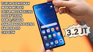 TURUN 3.2 JT !! RAM 8/256GB, LAYAR LENGKUNG !! XIAOMI 12 HARGA MAKIN ANJLOK MEI 2023