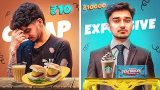 CHEAP VS EXPENSIVE  BLIND FOOD CHALLENGE | GodLike Esports