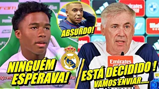 OLHA ISSO ! DECISÃO DO REAL MADRID CHOCA ENDRICK | ANCELOTTI JÁ FALOU A REAL E MAIS...