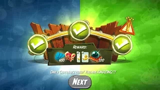 Angry Birds 2: Daily Challenge, Blue's Brawl! + King Pig Panic! (06.06.2017)