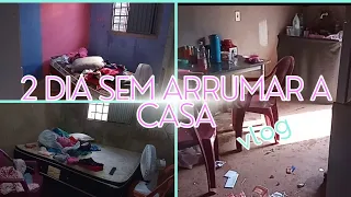 passei dois dias sem arrumar a casa tava uma bagunça 😳