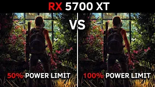 RX 5700 XT (Power Limit) | 50% vs 100% | Test in 10 Games in 2023