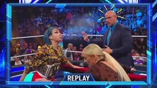 Asuka's Art of Blowing Blue Mist on Replay From SmackDown 06.09.23