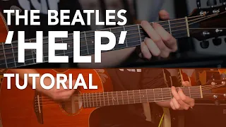 The Beatles 'HELP' Guitar Lesson Tutorial - Acoustic Strumming Songs