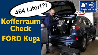 Kofferraum-Check: 2023 Ford Kuga PHEV - was passt in den Kofferraum? Fahrrad? Leiter? Koffer?