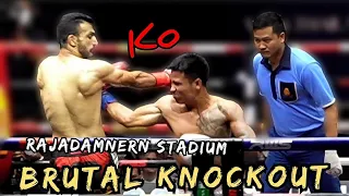 Brutal Muay Thai Liver Shot Knockout In RWS Rajadamnern Stadium