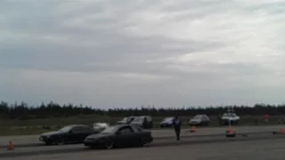 dodge neon vs honda prelude drag race armdrop