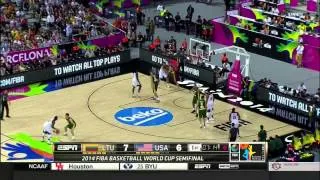 Fiba 2014 World Cup Semifinals USA - Lithuania Q1 HD