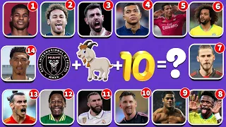 Guess the player by emoji, shirt number and Club,Ronaldo, Messi, Neymar|Mbappe