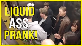 Liquid Ass Elevator PRANK! Greatest Elevator PRANK!
