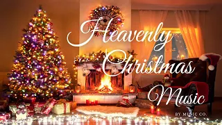 Heavenly Christmas Music, Fireplace Sounds, Relaxing Christmas Music, Christmas Choir Ambience.